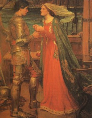 Oil waterhouse,john william Painting - Tristram and Isolde by Waterhouse,John William