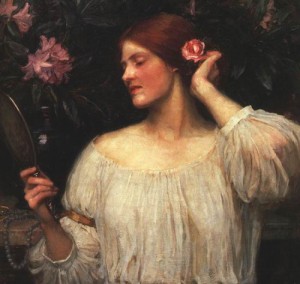 Oil waterhouse,john william Painting - Vanity by Waterhouse,John William