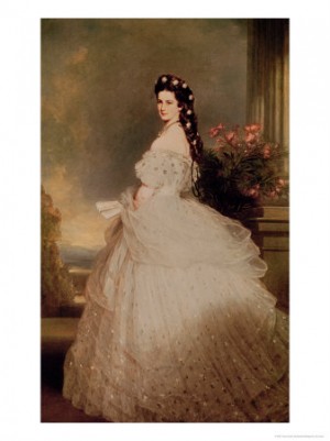 Oil winterhalter,franz Painting - Elizabeth (1837-98), Empress of Austria, 1865 by Winterhalter,Franz
