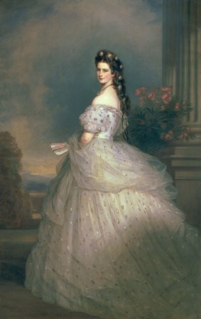 Oil winterhalter,franz Painting - Elizabeth of Bavaria (1837-98), Empress of Austria, Wife of Emperor Franz Joseph (1830-1916) by Winterhalter,Franz