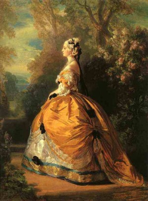 Oil winterhalter,franz Painting - Empress Eugénie. 1854 by Winterhalter,Franz