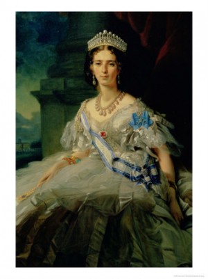  Photograph - Portrait of Princess Tatiana Alexanrovna Yusupova, 1858 by Winterhalter,Franz