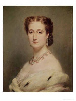  Photograph - Portrait of the Empress Eugenie (1826-1920) by Winterhalter,Franz