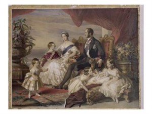 Oil winterhalter,franz Painting - Queen Victoria and Prince Albert with Five of the Their Children, 1846 by Winterhalter,Franz
