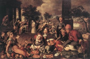 Oil the Painting - Christ and the Adulteress 1559 by Aertsen, Pieter