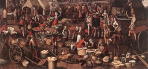 Oil aertsen, pieter Painting - Market Scene   c. 1550 by Aertsen, Pieter
