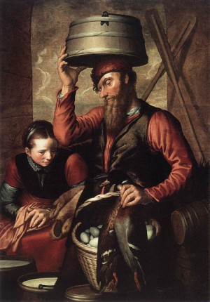 Oil aertsen, pieter Painting - Vendor of Fowl by Aertsen, Pieter