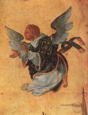 Oil the Painting - Christ on the Cross by Altdorfer, Albrecht